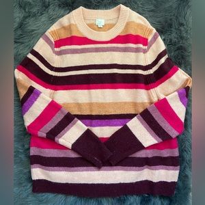 A New Day Striped Sweater, Size L